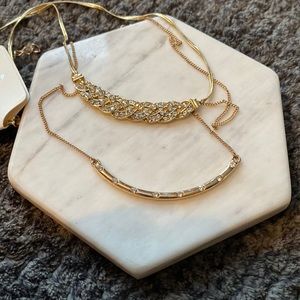 Two gold necklaces